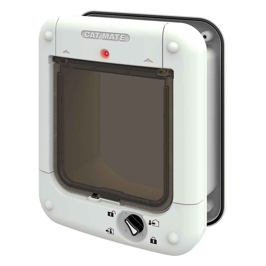 Cat Mate - Microchip-Activated Cat Door - White - product gallery photograph 1
