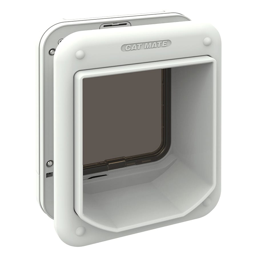 Cat Mate - Microchip-Activated Cat Door - White - product gallery photograph 2