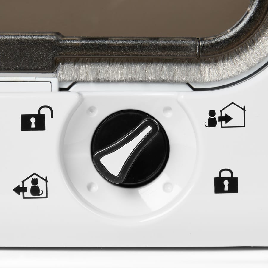 Cat Mate - Microchip-Activated Cat Door - White - product gallery photograph 5