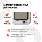 Cat Mate - Microchip-Activated Cat Door - White - product gallery photograph 6