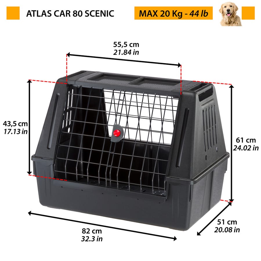 Ferplast - Scenic Car Travel Carrier - Medium - product gallery photograph 9