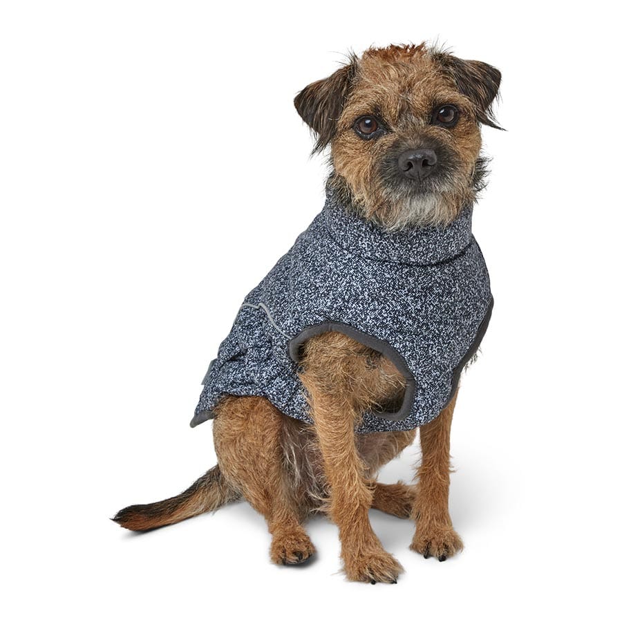 3 Peaks Insulated Bomber Dog Coat - Black Marl - additional product photo 3