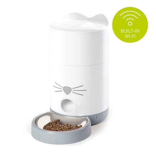 Catit - Automatic Smart Cat Food Feeder - White - product gallery photograph 2