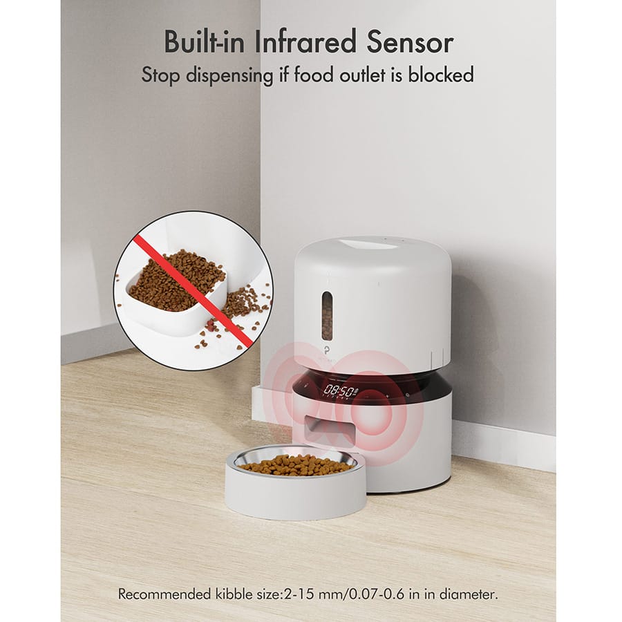 PetLibro - Programmable Automatic Cat Feeder - White, 3L - product gallery photograph 9