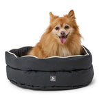 3 Peaks - Packable Round Travel Dog Bed - Black - product gallery photograph 1