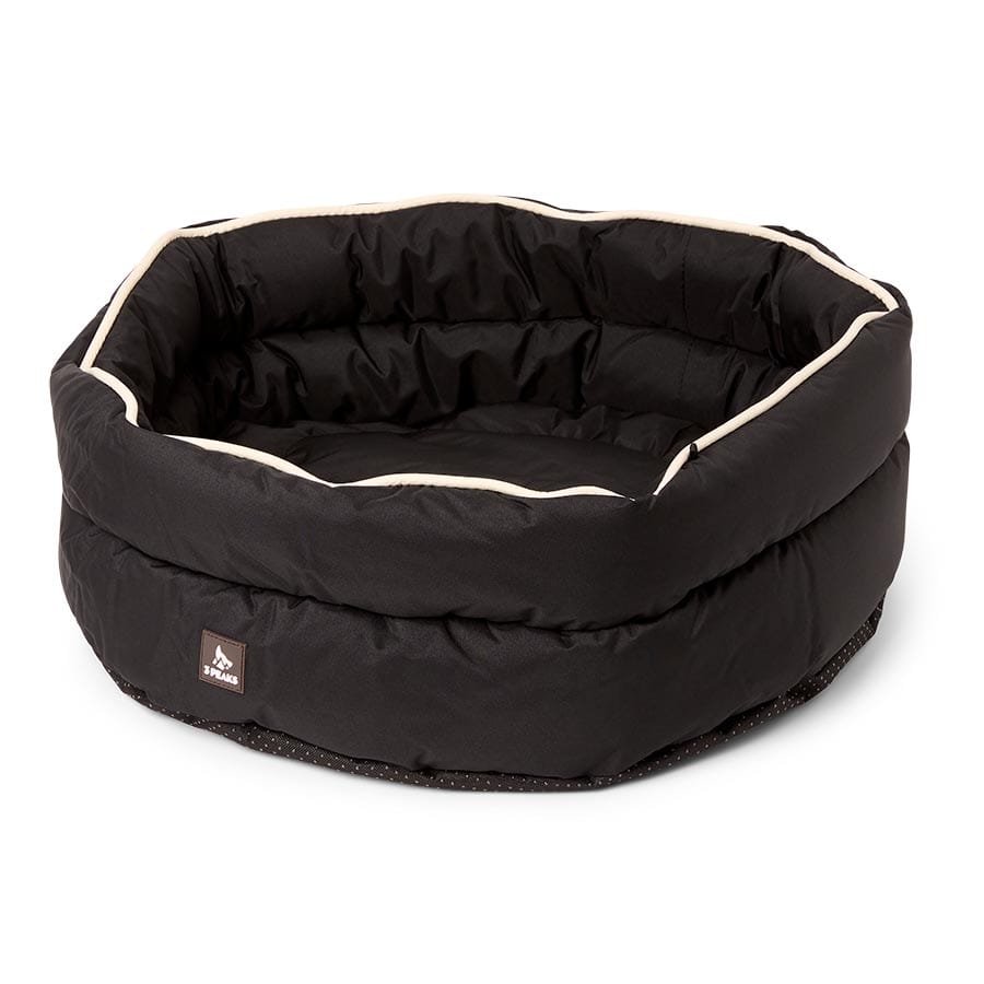 3 Peaks - Packable Round Travel Dog Bed - Black - product gallery photograph 3