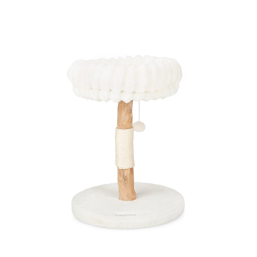 Scruffs - Natural Wood Cat Scratching Tree - Cream - product gallery photograph 1