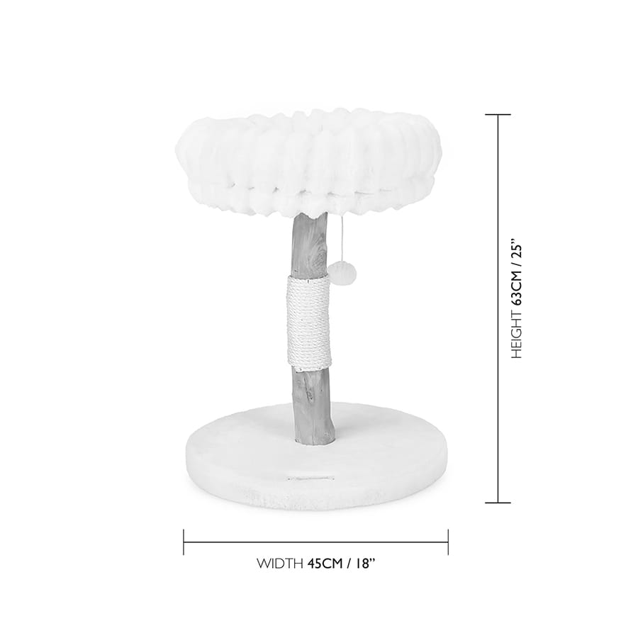 Scruffs - Natural Wood Cat Scratching Tree - Cream - product gallery photograph 6