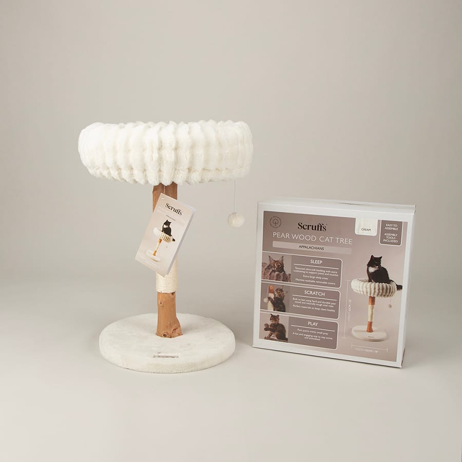 Scruffs - Natural Wood Cat Scratching Tree - Cream - product gallery photograph 7